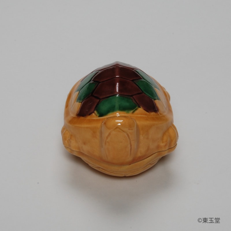 香合 三彩 亀 横石嘉助作 (桐箱) | 香合,香合（陶器） | |茶道具通販