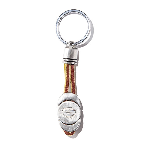 インディアン レザーキーリング CAMPER'S KEY FOB FIRE (ブラウン