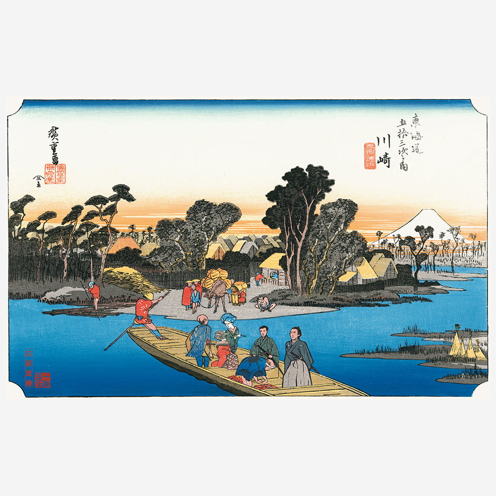 坂本龍馬 浮世絵「龍馬が見た景色 川崎」【特別額装】｜浮世絵工房