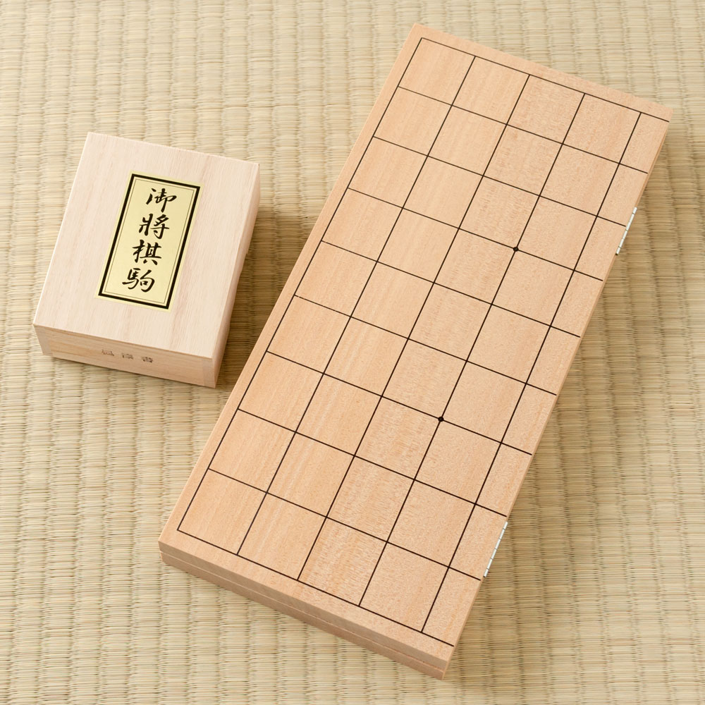 天童将棋駒 将棋盤セット 職人による手書き将棋駒と折盤のセット 山形