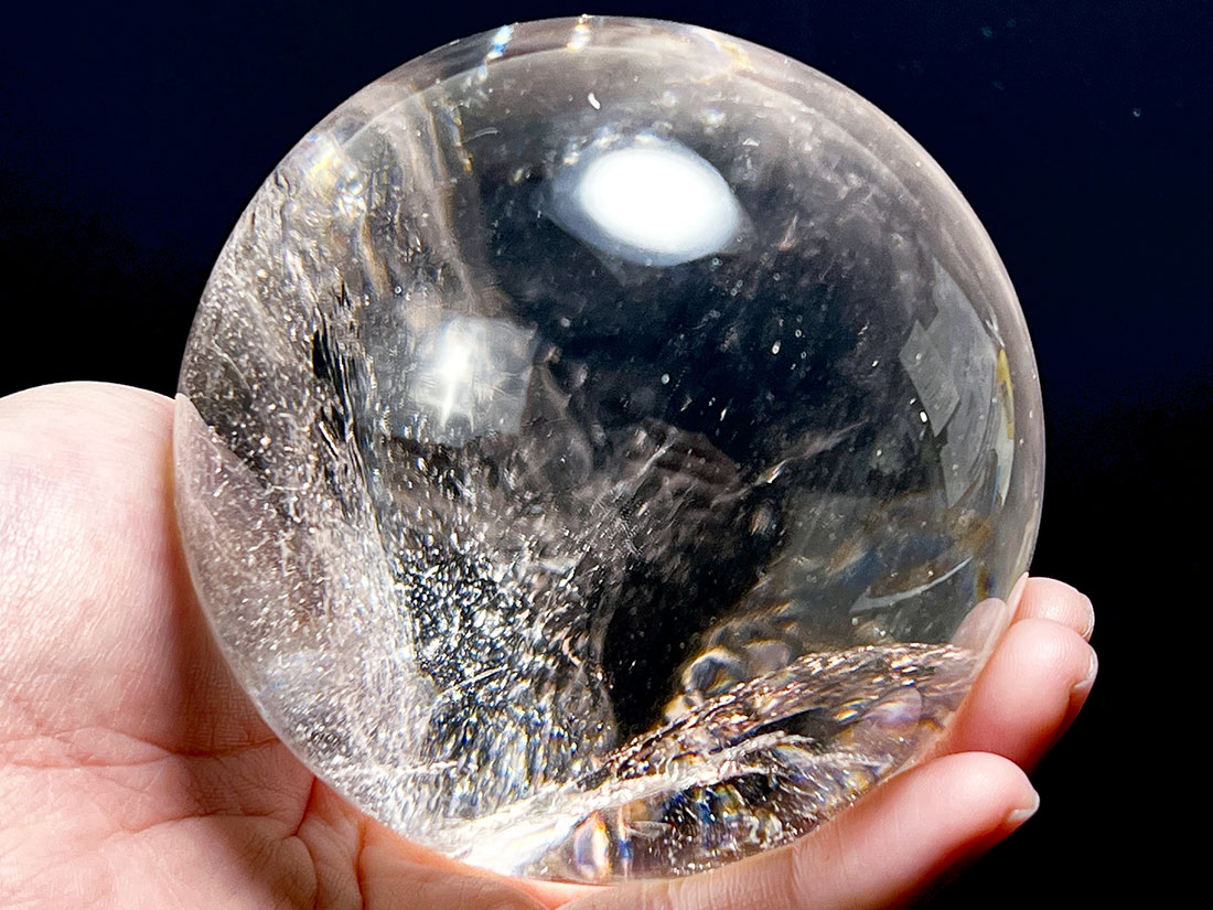 水晶 90mm丸玉