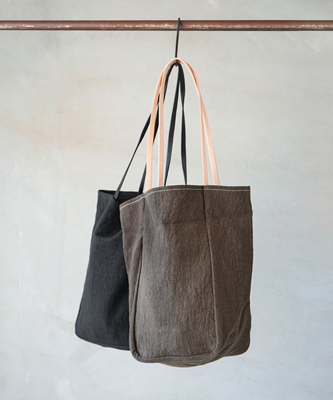 M166]MORMYRUS(モルミルス) LINEN BAG リネントートバッグ かばん 鞄