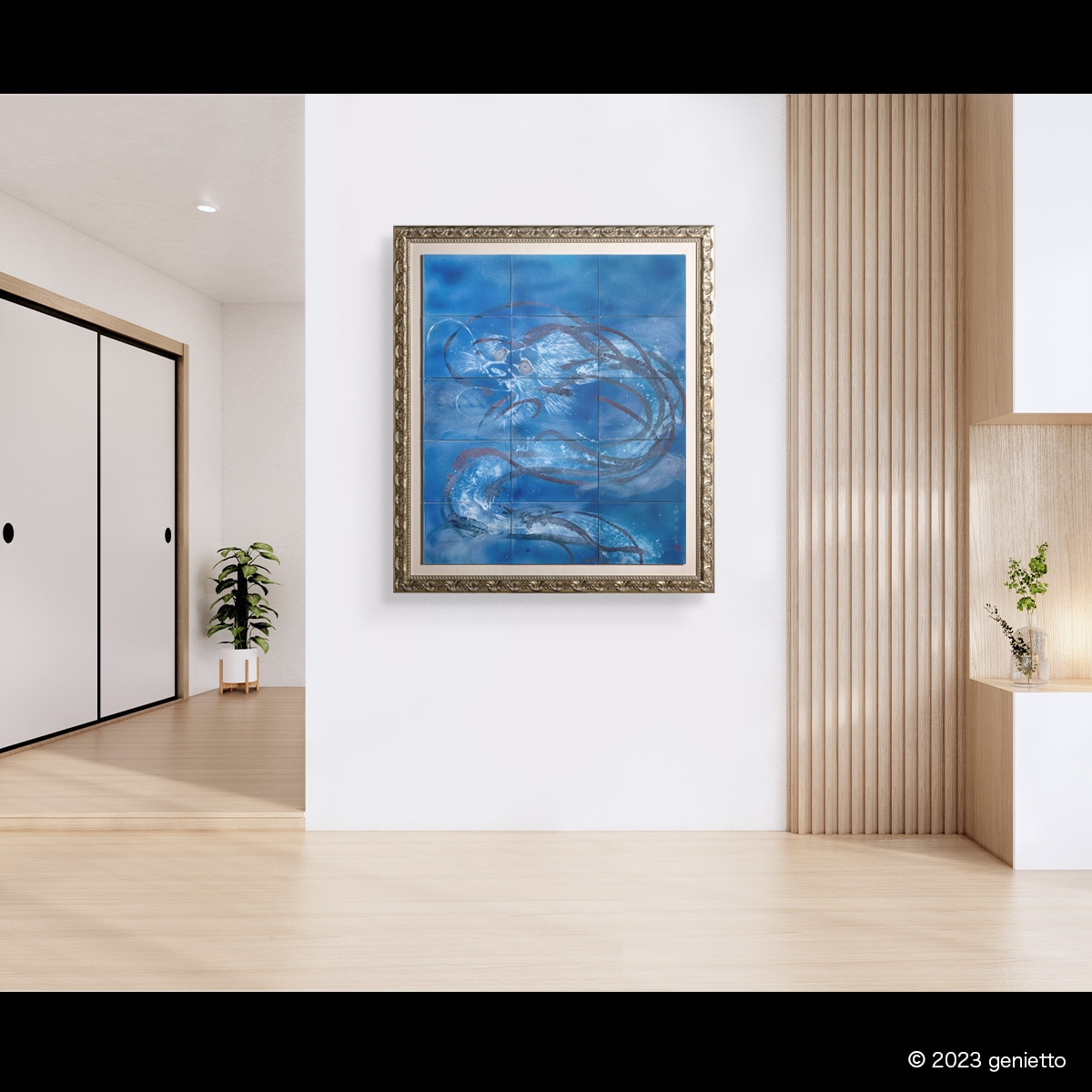 直筆陶墨画「蒼茫乃霑」 | 墨絵・陶墨画アーティスト 西元祐貴 Yu-ki