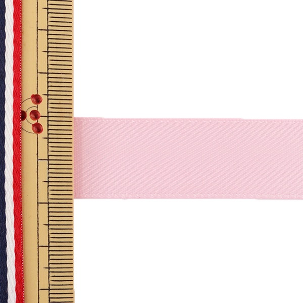 リボン 『両面サテンリボン ピンク 19mm×3m』 ソーイング,リボン