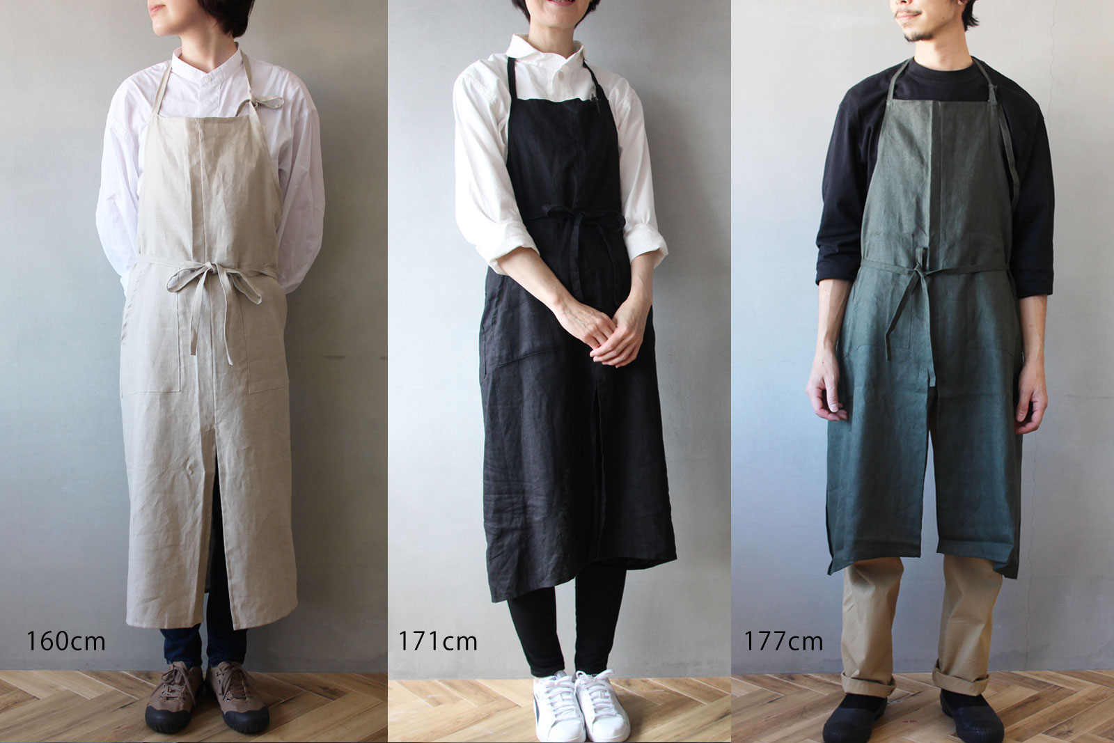 NOVEMBER LINEN リネンのエプロン | zuiun onlineshop