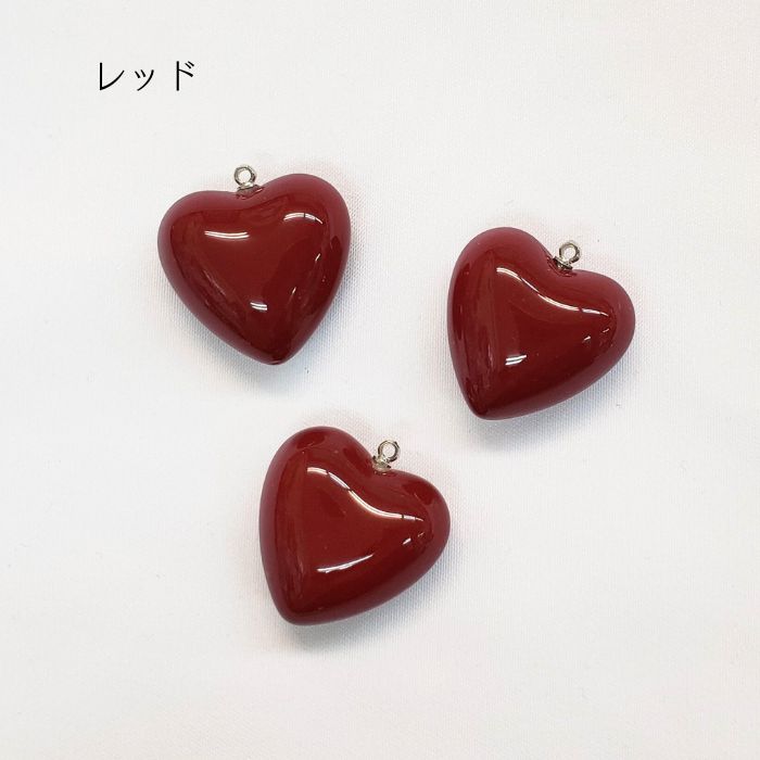 日本製 アクリル【ヒートン付き ハート 23mm 1個入り j4 】