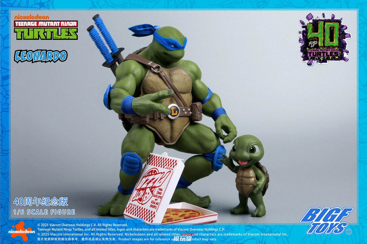 予約 BIGFTOYS 1/6 『ミュータント・タートルズ』 レオナルド 40周年