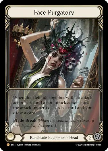 EN】《Cold Foil》[Runeblade] Face Purgatory/煉獄の相貌 (装備品)「L