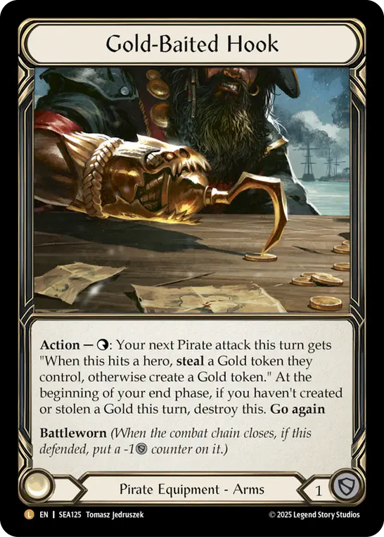 EN】《Cold Foil》[Pirate] Gold-Baited Hook/黄金のフック (装備品