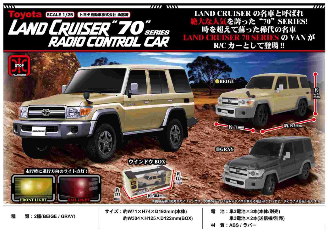 ラジコン」トヨタ ランドクルーザー70シリーズ R/C（60個入