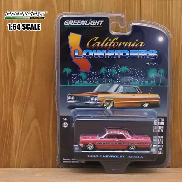 1/64 ミニカー GYPSY ROSE 1964 CHEVROLET IMPALA ピンク 1964年