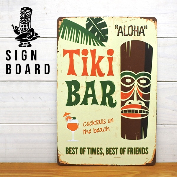 サインプレート TIKI ティキ ハワイアン ハワイ hawaii bar バー