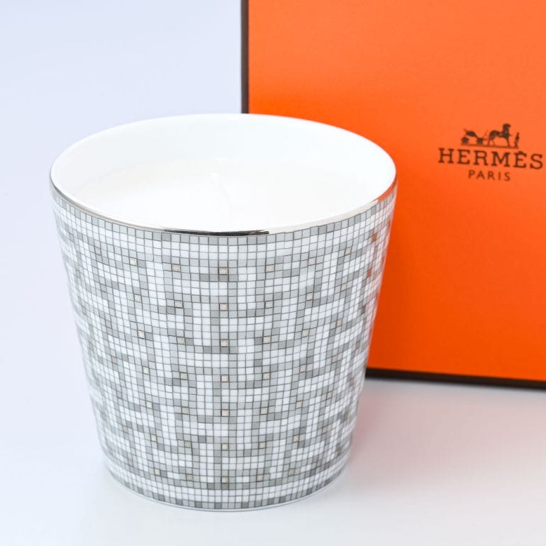 エルメス HERMES モザイク ヴァンキャトル プラチナ キャンドル
