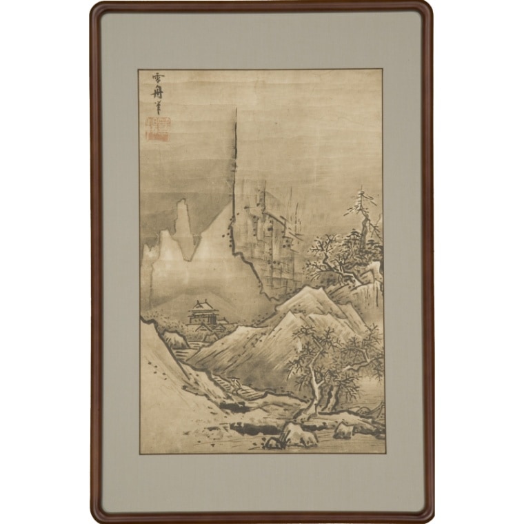 額装〈国宝 秋冬山水図〉(冬景)雪舟京都便利堂オンラインショップ