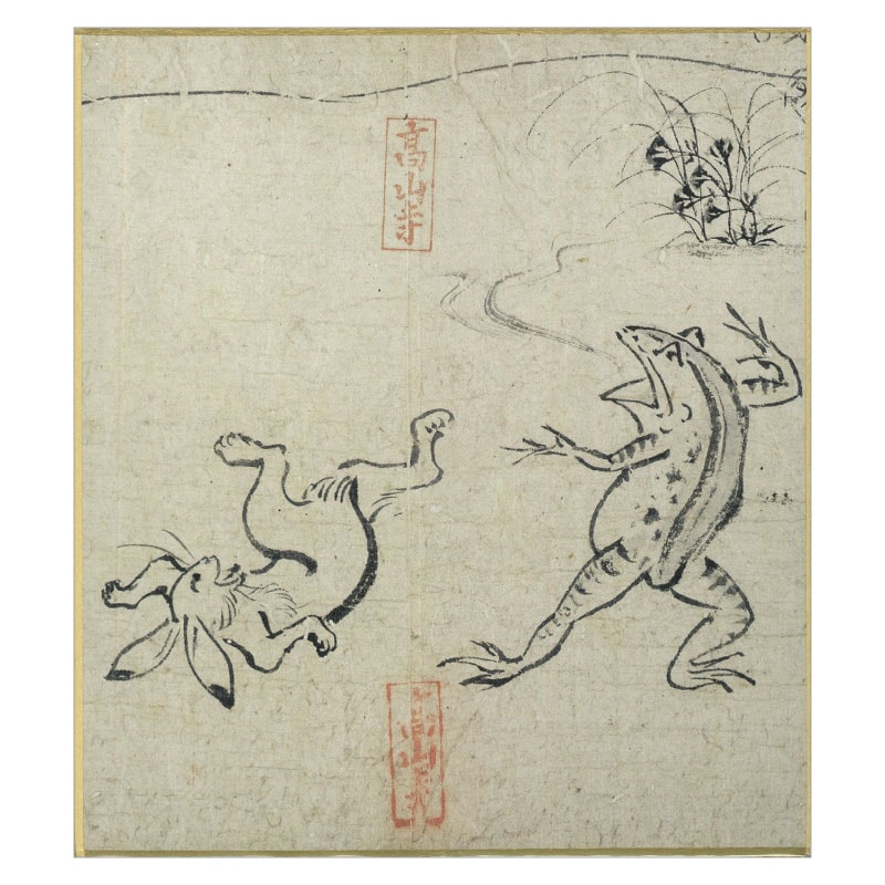 ミニ色紙〈国宝 鳥獣人物戯画〉相撲京都便利堂オンラインショップ