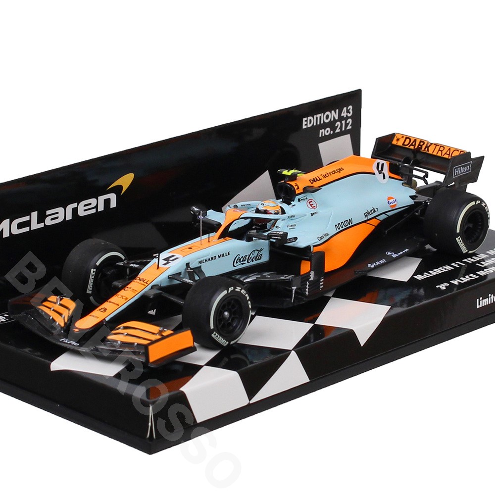 ミニチャンプス1/18 2021 ランドノリス F1 ガルフGluf