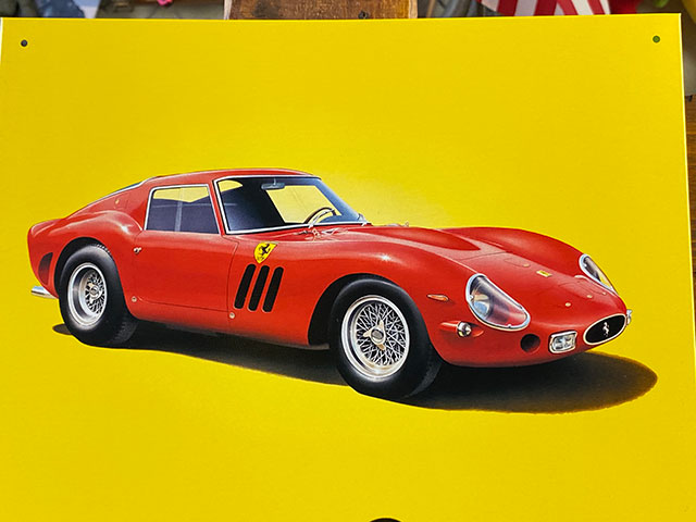 フェラーリ 250GTO ブリキ看板 （万年カレンダー）の通販・販売
