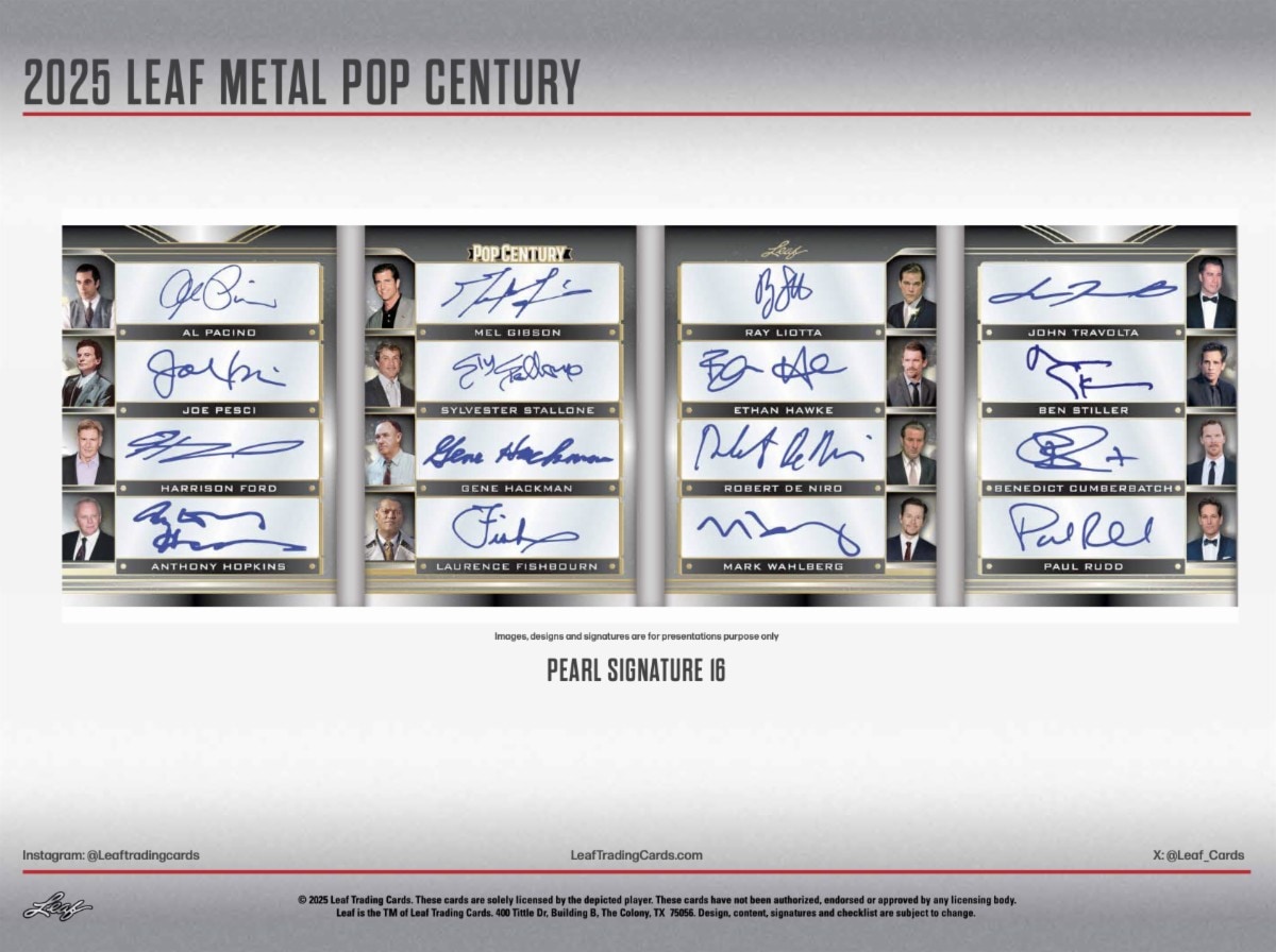 2025 Leaf Metal Pop Century Trading Cards Box 4/25入荷！ ｜カード