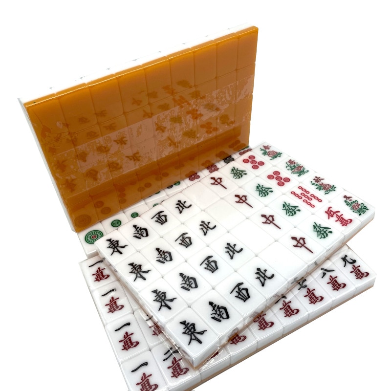 麻雀牌 28mm オレンジ 手打ち麻雀卓用 赤牌 花牌 東南 点棒 セット