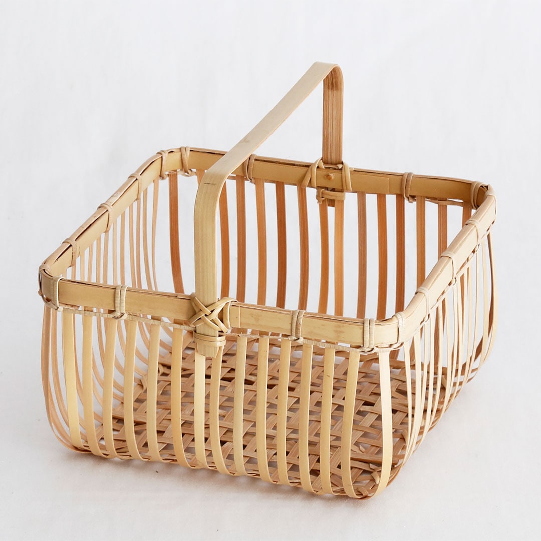 白竹 手付櫛目角かご | すべての商品 | cotogoto