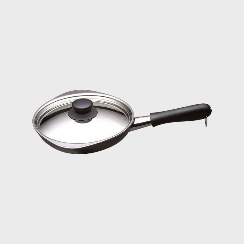 柳宗理/鉄フライパン ダブルファイバー窒化加工 18cm ふた付き｜designshop