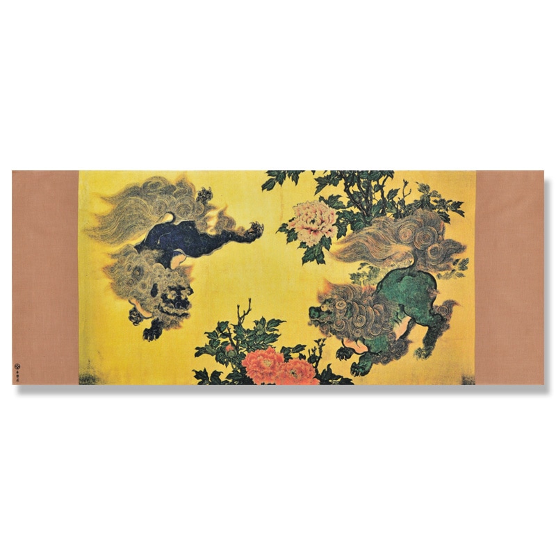 手ぬぐい「唐獅子牡丹図」 | 手ぬぐい,永楽屋細辻伊兵衛商店 | 永楽屋