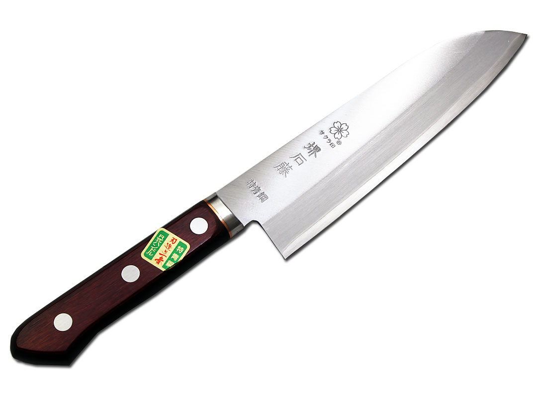 青紙スーパー 本割込 三徳包丁 ツバ付【即日出荷品】