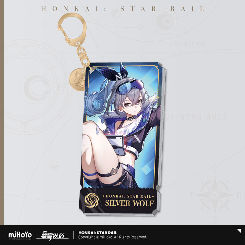 崩壊：スターレイル アクリルキーホルダー 虚無 銀狼 崩壊：スター