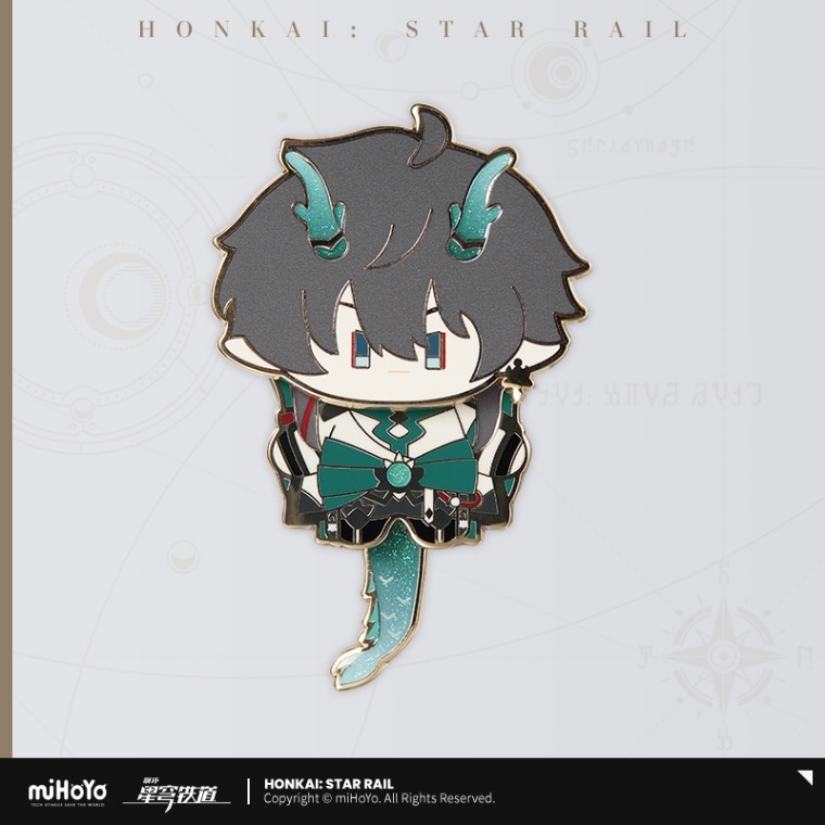 崩壊：スターレイル ちびキャラぬいぐるみシリーズ 金属バッジ 丹恒