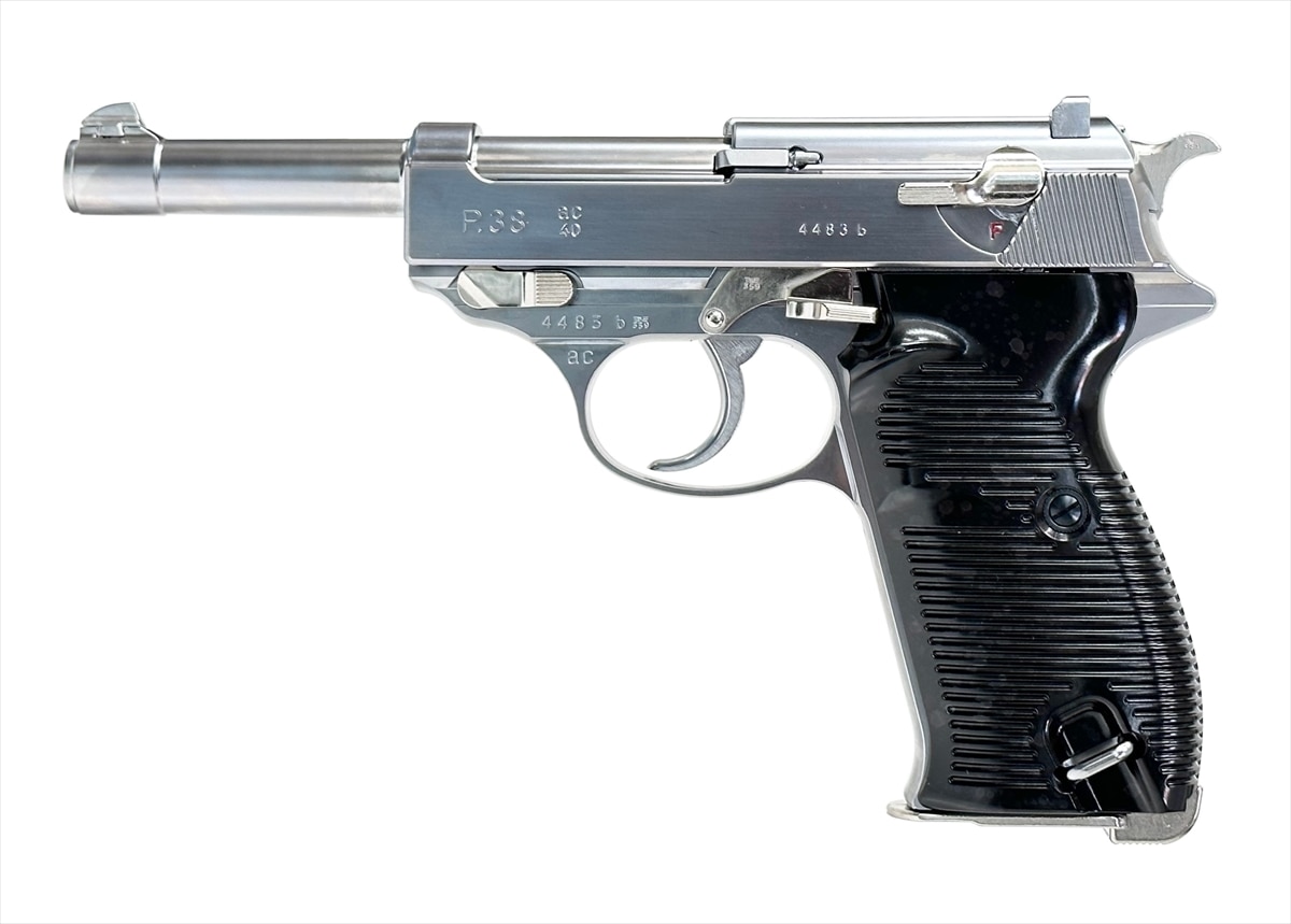 マルゼン ガスブローバック ワルサーP38 ac40.s シルバー （ワルサー社
