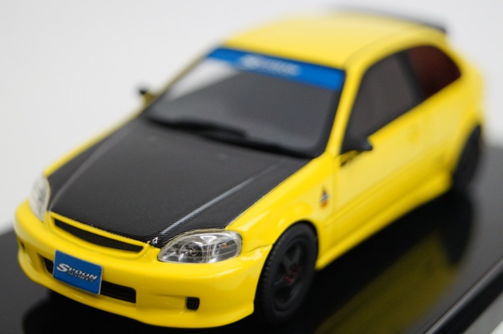 新品16S07-08 onemodel 1/43 ホンダ シビック EK9 Spoon イエロー