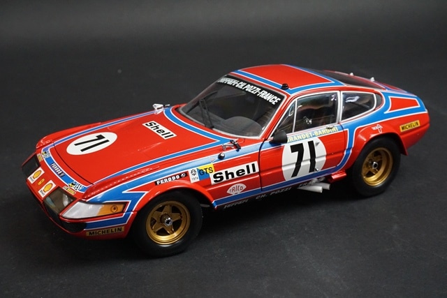 1/18 京商 08164A フェラーリ 365 GTB4 デイトナ ルマン 1974 #71