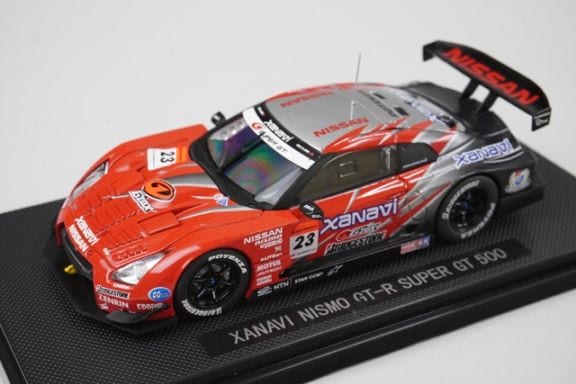 1/43 エブロ 44044 日産 ザナヴィ ニスモ GT-R スーパーGT500 2008 #23