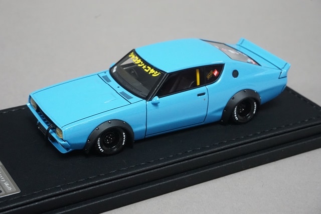 1/43 イグニッションモデル IG1059 LB-WORKS ケンメリ 2ドア ブルー