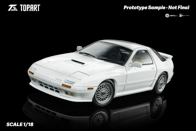 予約 TP0009 TopArt MODEL 1/18 マツダ RX7 FC3S 1989 ホワイト
