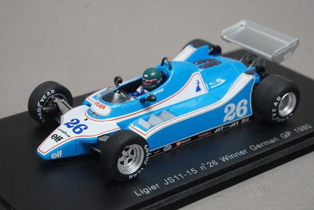 1/43 スパーク S1725 リジェ JS11-15 ドイツGP 優勝 1980 #26, Boost