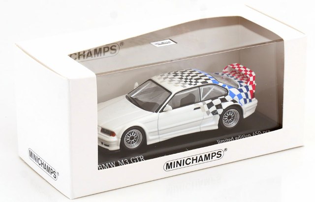 新品 943 023384 ミニチャンプス 1/43 BMW M3 GTR E36 1993 white