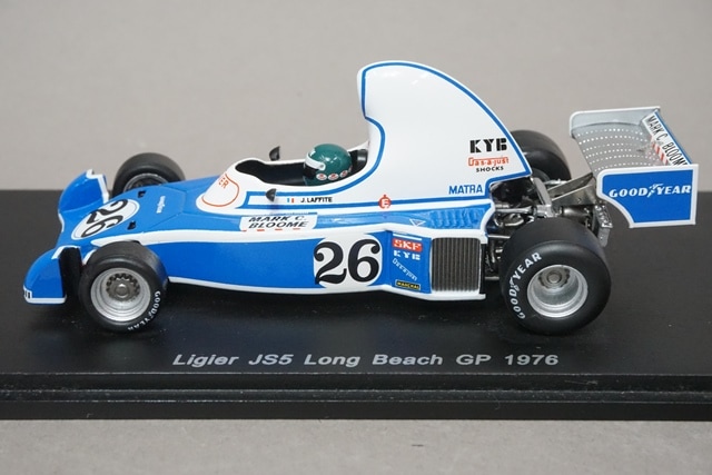 1/43 スパーク S1630 リジェ JS5 ロングビーチGP 1976 J.ラフィット