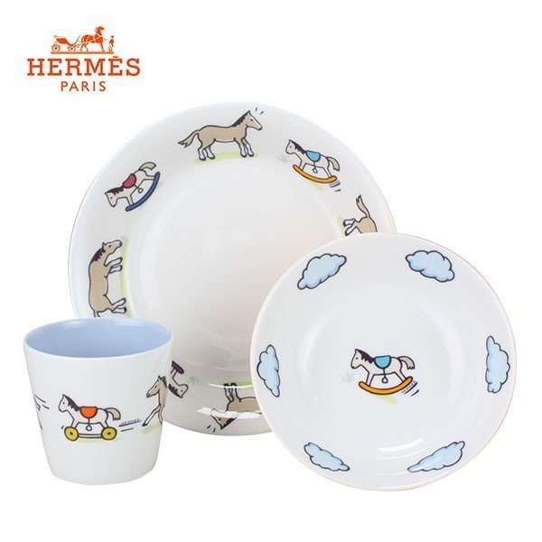 エルメス アダダ セット 食器 お子様 034004P / Set of 3 pcs HERMES