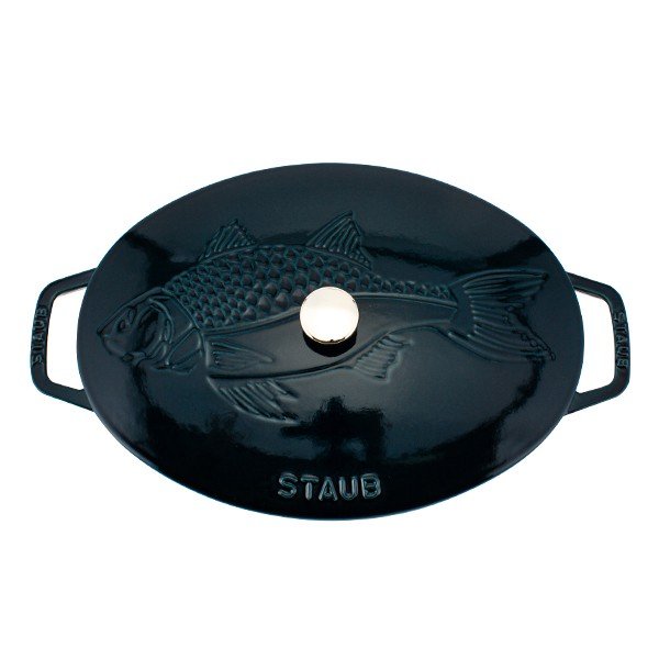 ストウブ Staub オーバルホットプレート 32cm フィッシュシグネチャー