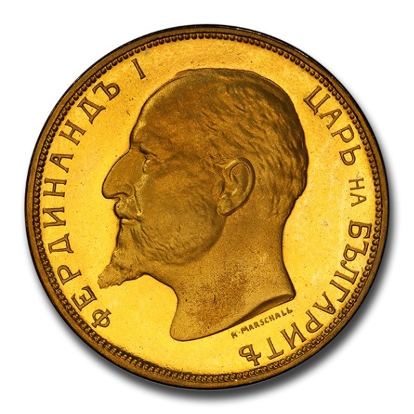 フェルディナンド1世 20レヴァ金貨 ブルガリア 1912年製 PR-67 DCAM