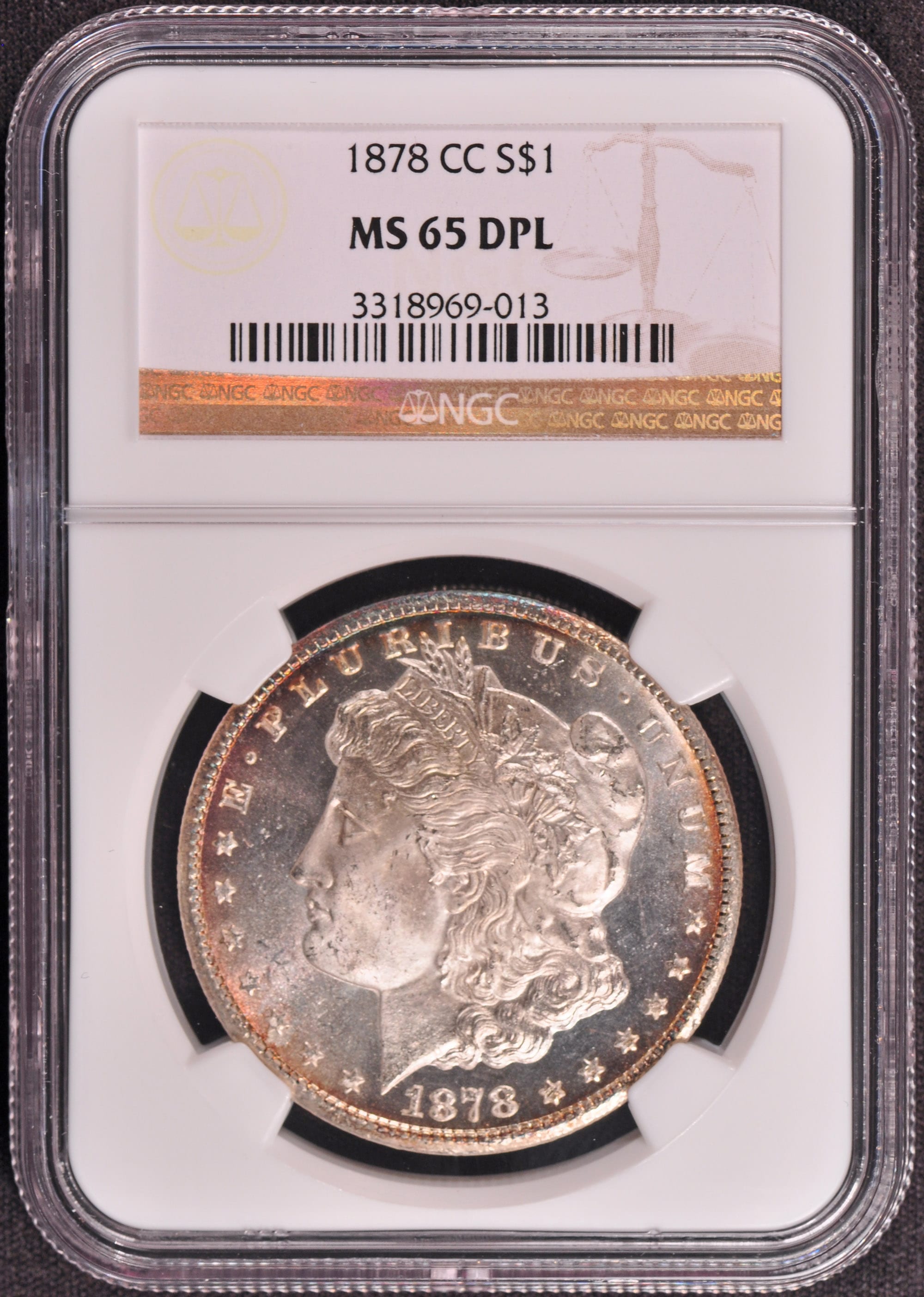 アメリカ1879 モルガンダラー ディーププルーフライク銀貨 PCGS MS65