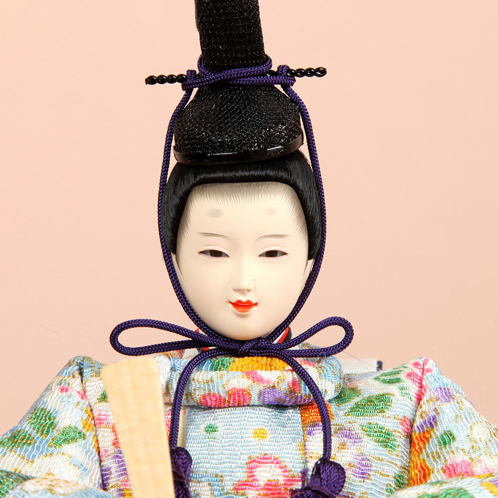 雛人形 ひひな ぷり姫シリーズ 柳親王 ちりめん素材 京都西陣金襴織物