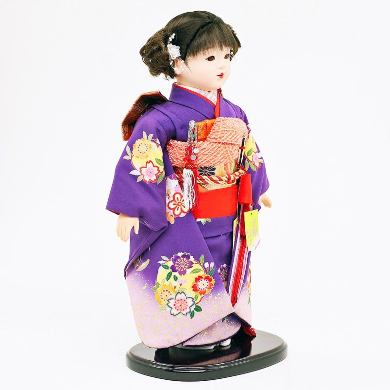 ⑬和服の人形（紫・赤模様） ⑬和服の人形（紫・赤模様）