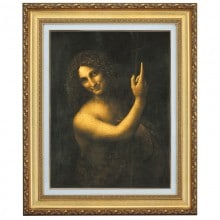 ダ・ヴィンチ「洗礼者ヨハネ」4号立体複製名画【ポイント5％還元中