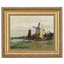 モネ 日傘を持つ女 10号 立体複製名画 美術品 レプリカ : アートの友社