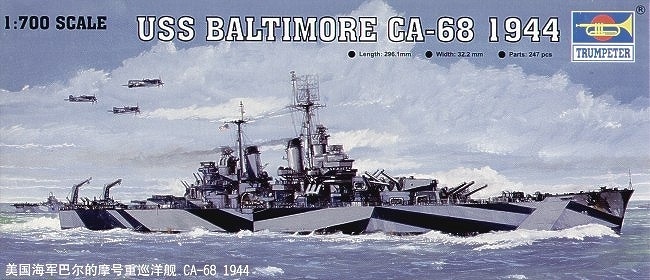 05725 ボルチモア級重巡洋艦 CA-68 ボルチモア 1944 | トランペッター
