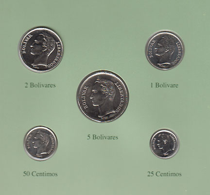ベネズエラ 5種 | 世界のコイン,国別セット,N～Z | i-Coins Next
