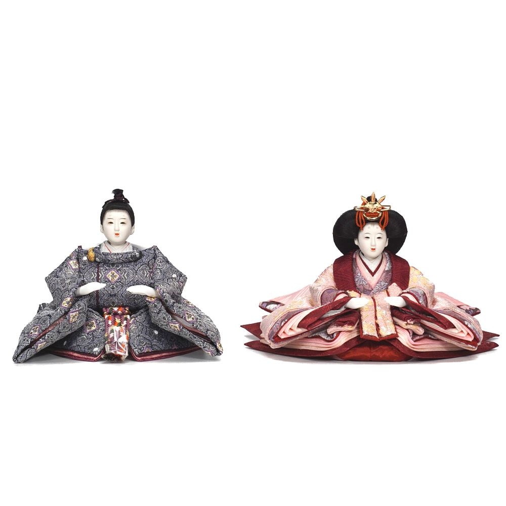 雛人形】京十四番 紅溜塗 親王揃い収納飾り | 恵翠作 ｜雛人形・五月