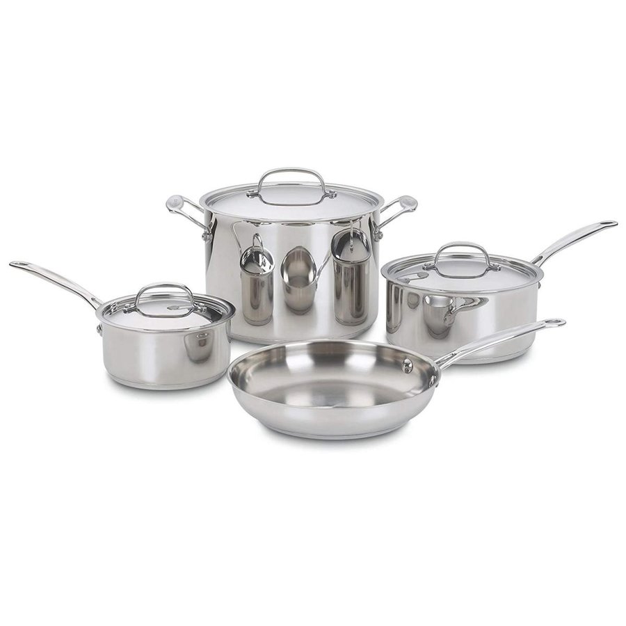 Cuisinart クイジナート 77-7 シェフクラシック ステンレス7点鍋セット
